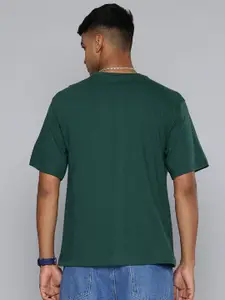 Moda Rapido Men Typography Printed Round Neck Cotton Oversized Fit T-shirt