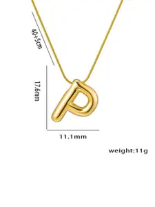 DressBerry Gold-Plated Contemporary Shaped Pendants With Chains