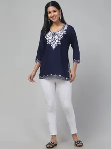 Trend Level Floral Embroidered Kurti