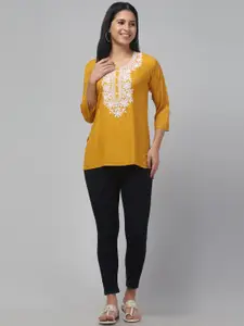 Trend Level Floral Embroidered Kurti