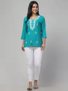 Trend Level Women Ethnic Motifs Embroidered Kurti
