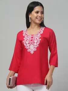 Trend Level Floral Embroidered Kurti