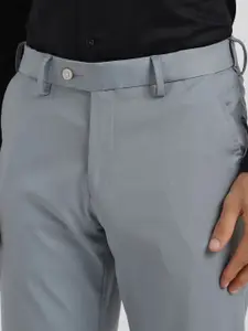 Allen Solly Sport Men Slim Fit Mid-Rise Formal Trousers