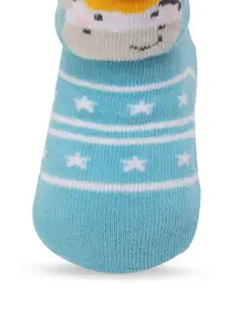 Yellow Bee Infant Boys Printed Cotton Ankle-Length Socks
