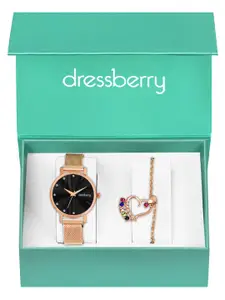 DressBerry Women Watch & Bracelet Gift Set DBWJ25
