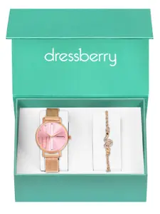 DressBerry Women DBWJ25 Watch & Bracelet Gift Set
