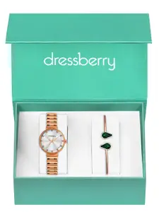 DressBerry Women Watch & Bangle Gift Set