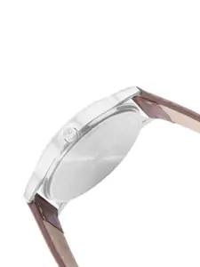 WROGN Men Analog Watch & Leather Bracelet Gift Set