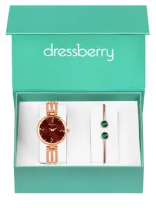 DressBerry Women Watch & Bangle Gift Set