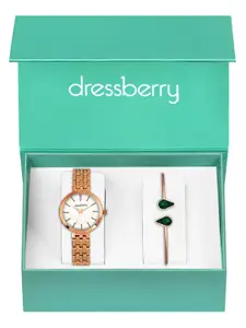 DressBerry Women DBWJ25 Watch & Bangle Gift Set