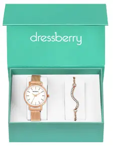 DressBerry Women Watch & Bracelet Gift Set DBWJ25