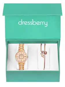 DressBerry Women Watch & Bangle Gift Set