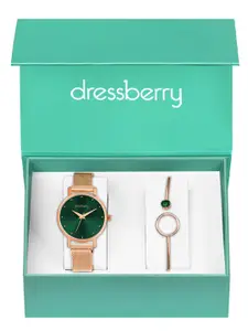 DressBerry Women DBWJ25 Watch & Bracelet Gift Set