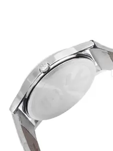 WROGN Men Analog Watch & Leather Bracelet Gift Set