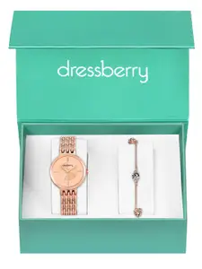 DressBerry Women Analog Watch & Bracelet Gift Set