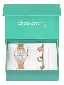 DressBerry Women Analog Watch & Bracelet Gift Set
