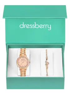 DressBerry Women Watch & Bracelet Gift Set DBWJ25