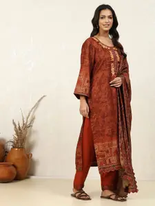 Biba Floral Sequence Embroidered Unstitched Dress Material