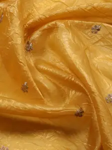 Meena Bazaar Embroidered Organza Unstitched Dress Material