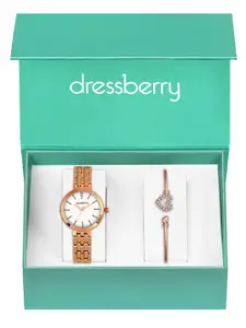 DressBerry Women Watch & Bangle Gift Set