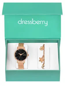 DressBerry Women DBWJ25 Watch & Bracelet Gift Set