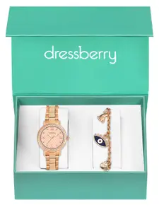 DressBerry Women DBWJ25 Watch & Bracelet Gift Set