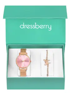 DressBerry Women Watch & Bracelet Gift Set DBWJ25