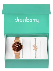 DressBerry Women Watch & Bracelet Gift Set DBWJ25