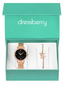 DressBerry Women Watch & Bracelet Gift Set - DBWJ25