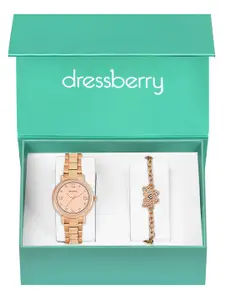 DressBerry Women Watch & Bracelet Gift Set DBWJ25