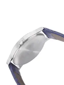 WROGN Men Analog Watch & Leather Bracelet Gift Set