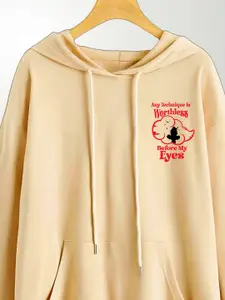 ZEN1 FASHION Anime Printed Hooded Sweatshirt