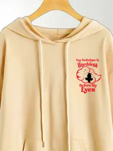 ZEN1 FASHION Anime Printed Hooded Sweatshirt