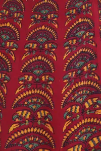 Exotic India Printed Pure Cotton Wrap Maxi Skirts