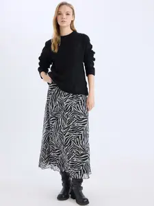 DeFacto Women Printed Maxi Skirt