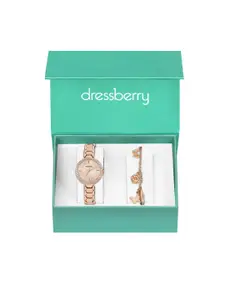 DressBerry Women Watch & Bracelet Gift Set