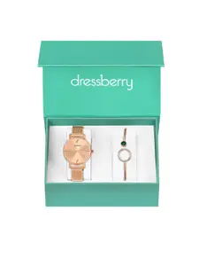 DressBerry Women Watch & Bangle Gift Set