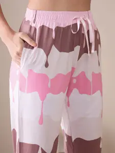 Sweet Dreams Women Tie and Dye Printed Night suit