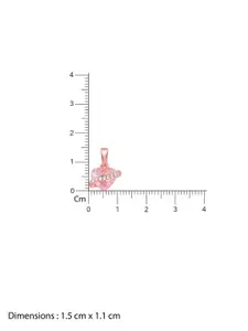 GIVA 925 Silver Rose Gold-Plated Heartlet Glow Pendants with Chain