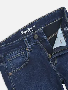 Pepe Jeans Boys Skater Light Fade Mid-Rise Stretchable Jeans
