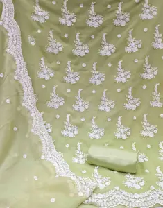 KIMISHA Floral Embroidered Unstitched Dress Material