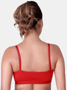 SKDREAMS Cotton Seamed Non Padded Full Coverage Sports Bra