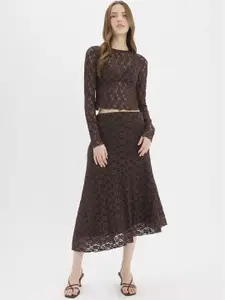 DeFacto Self-Designed Flared Midi Skirt