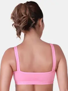 SKDREAMS Women Solid Workout Cotton  Bra Full Coverage Slip-On Closure