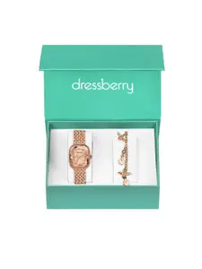 DressBerry Women Watch & Bracelet Gift Set