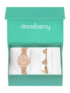 DressBerry Women Watch & Bracelet Gift Set