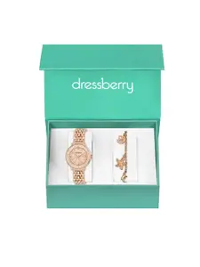 DressBerry Women Watch & Bracelet Gift Set