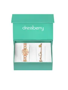 DressBerry Women Watch & Bracelet Gift Set