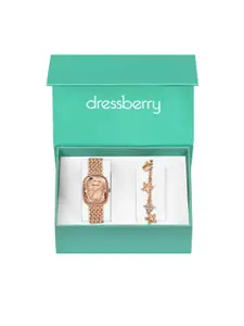 DressBerry Women Watch & Bracelet Gift Set