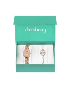 DressBerry Women Watch & Bracelet Gift Set